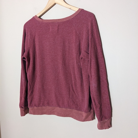 Sol Angeles red 'go for it!' graphic sweatshirt size XS - Picture 6 of 6